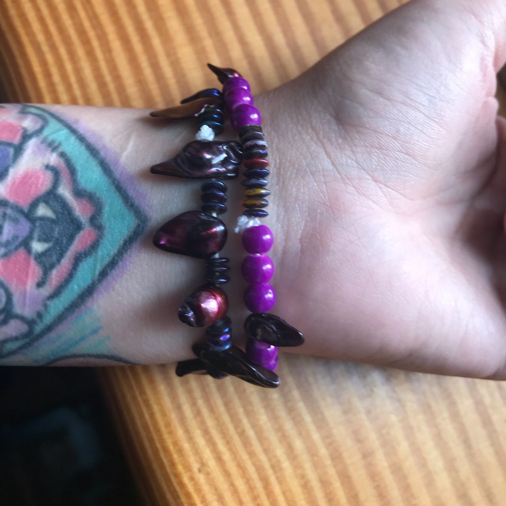 Pink shell bracelet bundle - Picture 4 of 4